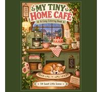 My Tiny Home Café: A Cozy Coloring Book for Adults and Teens Featuring Coffee Corners, Sweet Treats, Cute Corgis, and Relaxing Café Scenes