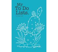 MY TO DO LISTS. BY KESSA SEALE: To Do List, Check box list, List organizer for women, Cactus theme Checklist Book, Cactus note book, Teal to do list
