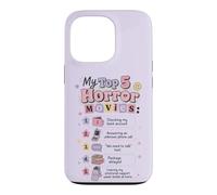 My Top Horror Movies Funny Anxiety Introverti Coque pour iPhone 13 Pro