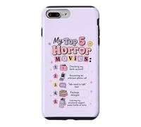 My Top Horror Movies Funny Anxiety Introverti Coque pour iPhone 7 Plus/8 Plus