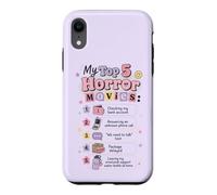 My Top Horror Movies Funny Anxiety Introverti Coque pour iPhone XR