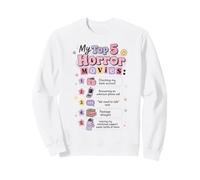 My Top Horror Movies Funny Anxiety Introverti Sweatshirt