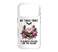 My Toxic Trait is Always Falling for The Villain Era Romance Coque pour iPhone 17 Pro