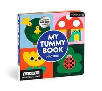 Mudpuppy Livre pour bébé My Tummy Book Nature – pliable contraste élevé, miroir sécurisé