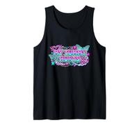 My Tummy Hurts Cyber Y2K Maximalist Rhinestone Débardeur