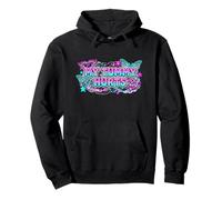 My Tummy Hurts Cyber Y2K Maximalist Rhinestone Sweat à Capuche