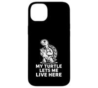 My Turtle Lets Me Live Here Slow Schedule Blague Coque pour iPhone 14 Plus