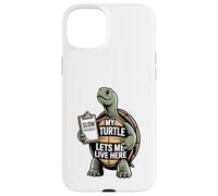 My Turtle Lets Me Live Here Slow Schedule Blague Coque pour iPhone 15 Plus