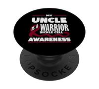 My Uncle is A Warrior Faucille Cell Awareness PopSockets PopGrip Adhésif