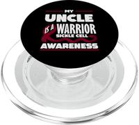 My Uncle is A Warrior Faucille Cell Awareness PopSockets PopGrip pour MagSafe