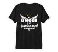 My Uncle is My Guardian Angel He Watches Over Me in Memory T-Shirt Haut de Gamme