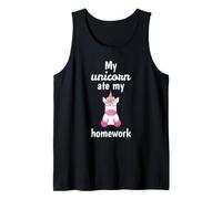 My Unicorn Ate My Homework Unicorn Lover Débardeur