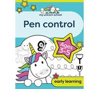 My Unicorn School Pen Control Age 3-5: Fun unicorn tracing activity book