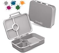 My Vesperbox Bia - Bento Box enfants - Lunch box étanche et extrêmement robuste - Boîte à sandwich - Sam le pompier - Idéal pour la maternelle et l'école (gris)