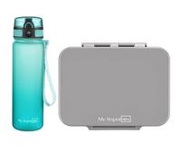 My Vesperbox - Ensemble Bia - Boîte à sandwich et gourde de 500 ml pour enfants - Anti-fuite et sans BPA - Boîte à déjeuner pour l'école et la maternelle