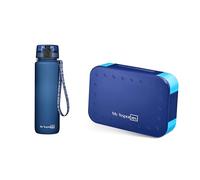 My Vesperbox - Ensemble Mini Lite - Boîte à bento et gourde 750 ml - Boîte à déjeuner avec compartiments variables - Boîte à déjeuner pour enfants - Anti-fuite - Sans BPA - Idéal pour l'école et la