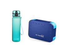 My Vesperbox - Ensemble Mini Lite - Boîte à bento et gourde 750 ml - Boîte à déjeuner avec compartiments variables - Boîte à déjeuner pour enfants - Anti-fuite - Sans BPA - Idéal pour l'école et la