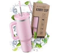 My Vesperbox Kinny Cup 500 Tasse isotherme, avec paille 500, 950, 1200 ml, tasse à café à emporter, en acier inoxydable, sans BPA et mélamine