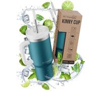 My Vesperbox Kinny Cup Gobelet isotherme, avec paille 500, 950, 1200 ml, tasse à café, à emporter, en acier inoxydable, sans BPA et mélamine