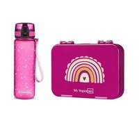 My Vesperbox - Len - Ensemble - Boîte à déjeuner et gourde de 500 ml pour enfants - Anti-fuite et sans BPA - Boîte à déjeuner pour l'école et la maternelle - Set boîte à bento