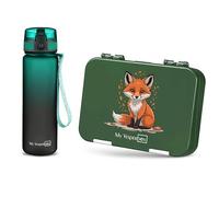 My Vesperbox - Len - Ensemble - Boîte à déjeuner et gourde de 500 ml pour enfants - Anti-fuite et sans BPA - Boîte à déjeuner pour l'école et la maternelle - Set boîte à bento