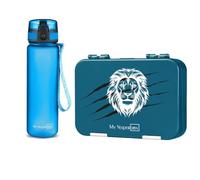 My Vesperbox - Len - Ensemble - Boîte à déjeuner et gourde de 500 ml pour enfants - Anti-fuite et sans BPA - Boîte à déjeuner pour l'école et la maternelle - Set boîte à bento