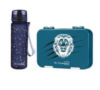 My Vesperbox - Len - Ensemble - Boîte à déjeuner et gourde de 500 ml pour enfants - Anti-fuite et sans BPA - Boîte à déjeuner pour l'école et la maternelle - Set boîte à bento