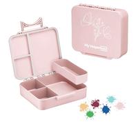 My Vesperbox LIV - Boîte à bento pour enfant - Fabriquée en Allemagne - À base biologique - Anti-fuite et divisée - Sans BPA - Extrêmement robuste - Boîte à déjeuner avec compartiments - Boîte à