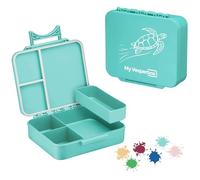 My Vesperbox LIV - Boîte à bento pour enfant - Fabriquée en Allemagne - À base biologique - Anti-fuite et divisée - Sans BPA - Extrêmement robuste - Boîte à déjeuner avec compartiments - Boîte à