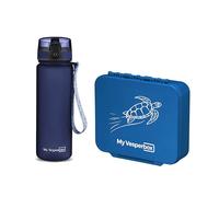 My Vesperbox Liv Set - Boîte à déjeuner et gourde de 500 ml pour enfants - Anti-fuite et sans BPA - Boîte à déjeuner pour l'école et la maternelle - Fabriqué en Allemagne