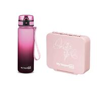 My Vesperbox Liv Set - Boîte à déjeuner et gourde de 500 ml pour enfants - Anti-fuite et sans BPA - Boîte à déjeuner pour l'école et la maternelle - Fabriqué en Allemagne