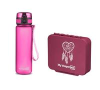 My Vesperbox Liv Set - Boîte à déjeuner et gourde de 500 ml pour enfants - Anti-fuite et sans BPA - Boîte à déjeuner pour l'école et la maternelle - Fabriqué en Allemagne