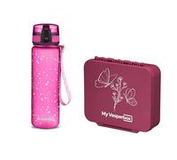 My Vesperbox Liv Set - Boîte à déjeuner et gourde de 500 ml pour enfants - Anti-fuite et sans BPA - Boîte à déjeuner pour l'école et la maternelle - Fabriqué en Allemagne