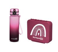 My Vesperbox Liv Set - Boîte à déjeuner et gourde de 500 ml pour enfants - Anti-fuite et sans BPA - Boîte à déjeuner pour l'école et la maternelle - Fabriqué en Allemagne