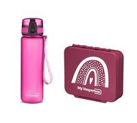 My Vesperbox Liv Set - Boîte à déjeuner et gourde de 500 ml pour enfants - Anti-fuite et sans BPA - Boîte à déjeuner pour l'école et la maternelle - Fabriqué en Allemagne