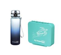 My Vesperbox Liv Set - Boîte à déjeuner et gourde de 500 ml pour enfants - Anti-fuite et sans BPA - Boîte à déjeuner pour l'école et la maternelle - Fabriqué en Allemagne