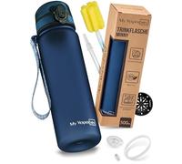 My Vesperbox Minny Gourde pour enfant 500 ml, anti-fuite et sans BPA, avec joint de rechange, brosse de nettoyage, passoire à fruits et paille en option, idéale pour l'école, la maternelle et le sport