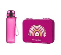 My Vesperbox - Set - Boîte à sandwich et gourde 500 ml pour enfants - Anti-fuite - Sans BPA - Idéal pour l'école et la maternelle