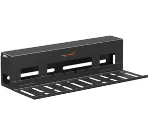 My Wall Gestion des câbles de Bureau - HZ49L - Passe-câbles et Support de câbles pour multiprises et Blocs d'alimentation - Boîte coulissante - 400 x 180 x 100 mm - Charge maximale : 3 kg
