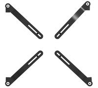 My Wall HA 6 L Adaptateur/Support d'écran rigide pour moniteurs non VESA 17-27"" noir charge 8 kg