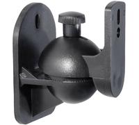 My Wall HB 4 L Support mural pour haut-parleur inclinable + pivotant Distance entre les murs (max.): 6 cm noir 1 paire(s)
