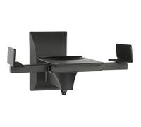 myWall Support mural pour haut-parleur HB 5 L inclinable mobile noir 1 paire