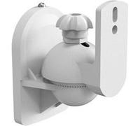 myWall Support mural pour haut-parleur HB 6 WL – inclinable, rotatif, mobile – blanc 1 paire