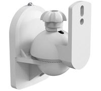myWall Support mural pour haut-parleur HB 6 WL – inclinable, rotatif, mobile – blanc 1 paire