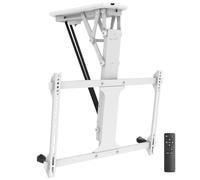 My Wall HL 41 MWL Support TV pour Plafond Support de Plafond, motorisé, réglable en Hauteur, Mobile Blanc