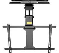My Wall HL47ML Support de Plafond pour téléviseur motorisé et Pliable pour écrans Plats avec Commande Smart Home pour 32-75", Charge jusqu'à 35 kg avec Fonction rotative à 180°
