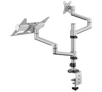 My Wall HL52L Support de table pour écran 1 Écran(s) 43,2 cm (17) - 81,3 cm (32) argent réglable en hauteur, rotatif,