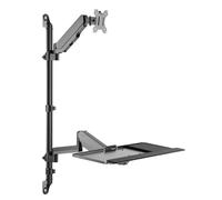 myWall Support mural pour écran HL64L 43,2–81,3 cm réglable en hauteur, inclinable, pivotant