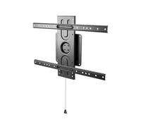 My Wall HP16-3AL Support Mural pour TV Design Plat Argenté 42-90" Charge Max. 100 kg Protection antivol avec Cadenas et Niveau à Bulle Inclus