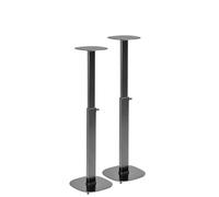 myWall Pied pour haut-parleur HS 23 L extensible, réglable en hauteur, noir — 2 pièces